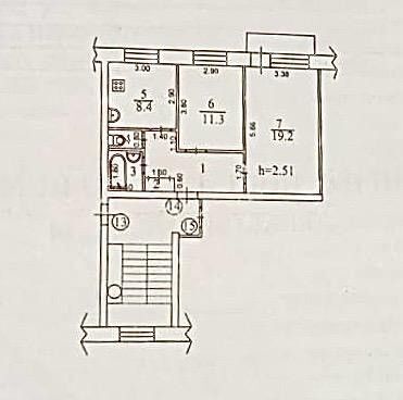 квартира г Иркутск Академика Курчатова, 13, Иркутск городской округ фото 2