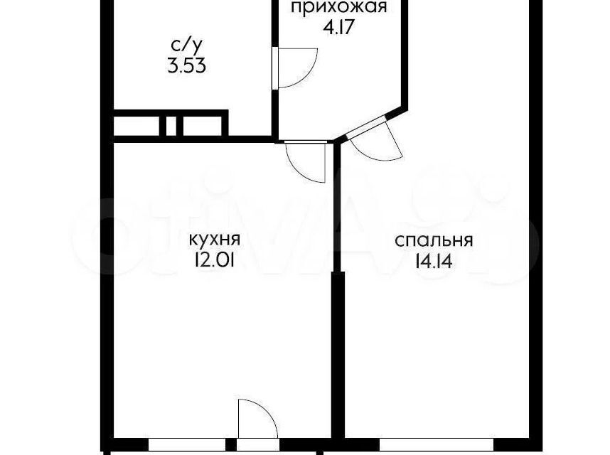 квартира г Краснодар р-н Прикубанский ЖК «Облака» муниципальное образование Краснодар, Генерала Корнилова, 9 к 3 фото 2