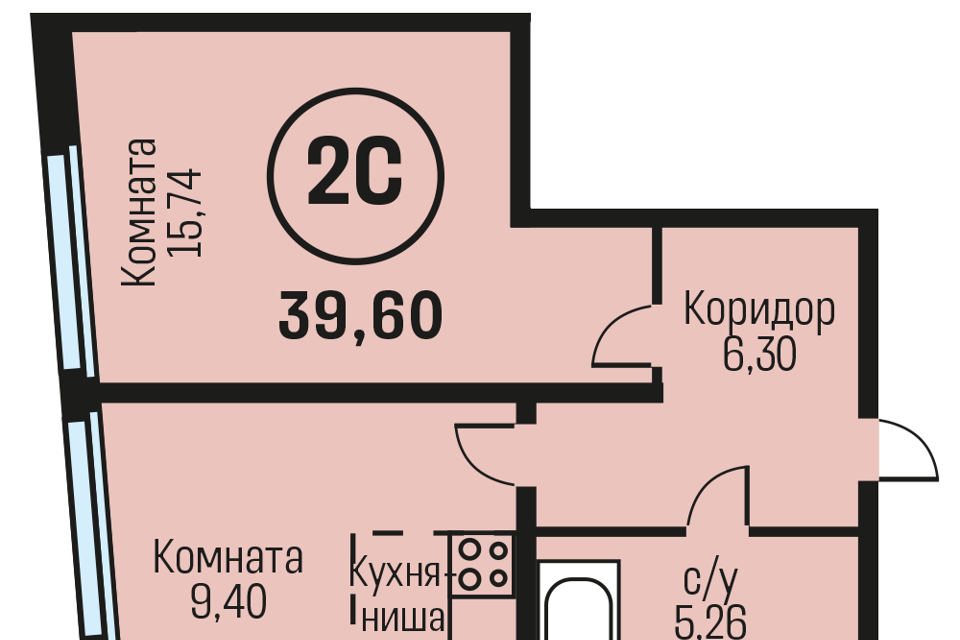 квартира р-н Смоленский п Южный Барнаул городской округ, Барнаул фото 1