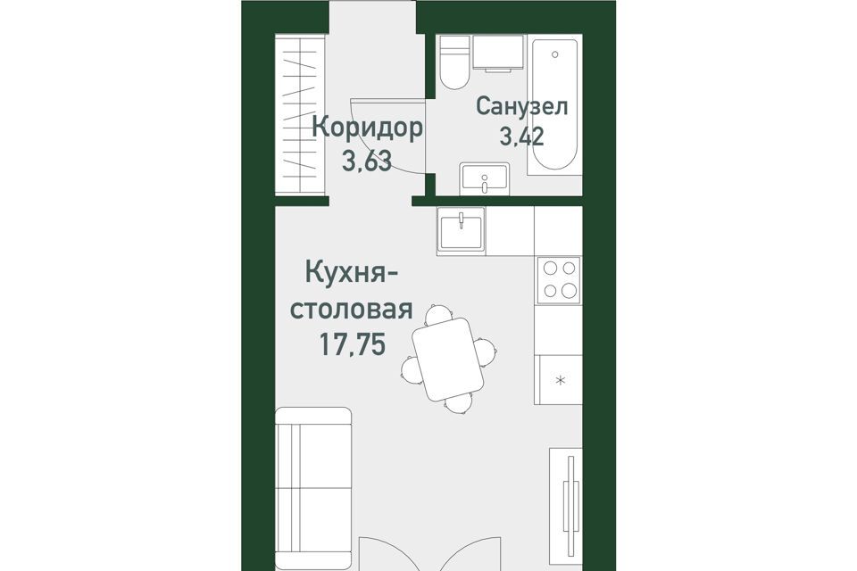 квартира г Екатеринбург р-н Ленинский ул Амундсена 1/4 Екатеринбург городской округ фото 1