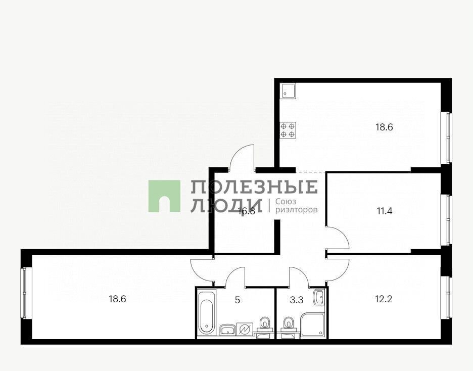 квартира г Новороссийск р-н Южный ул. Мурата Ахеджака, 5к 1 фото 1