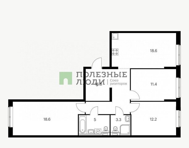 р-н Южный Черноморский-2 ул. Мурата Ахеджака, 5к 1 фото