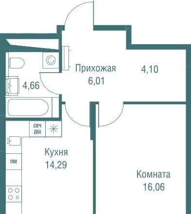 квартира г Одинцово ЖК «Одинбург» Одинцово фото 4