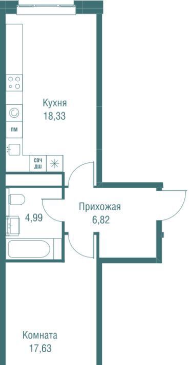 квартира г Одинцово ЖК «Одинбург» Одинцово фото 4