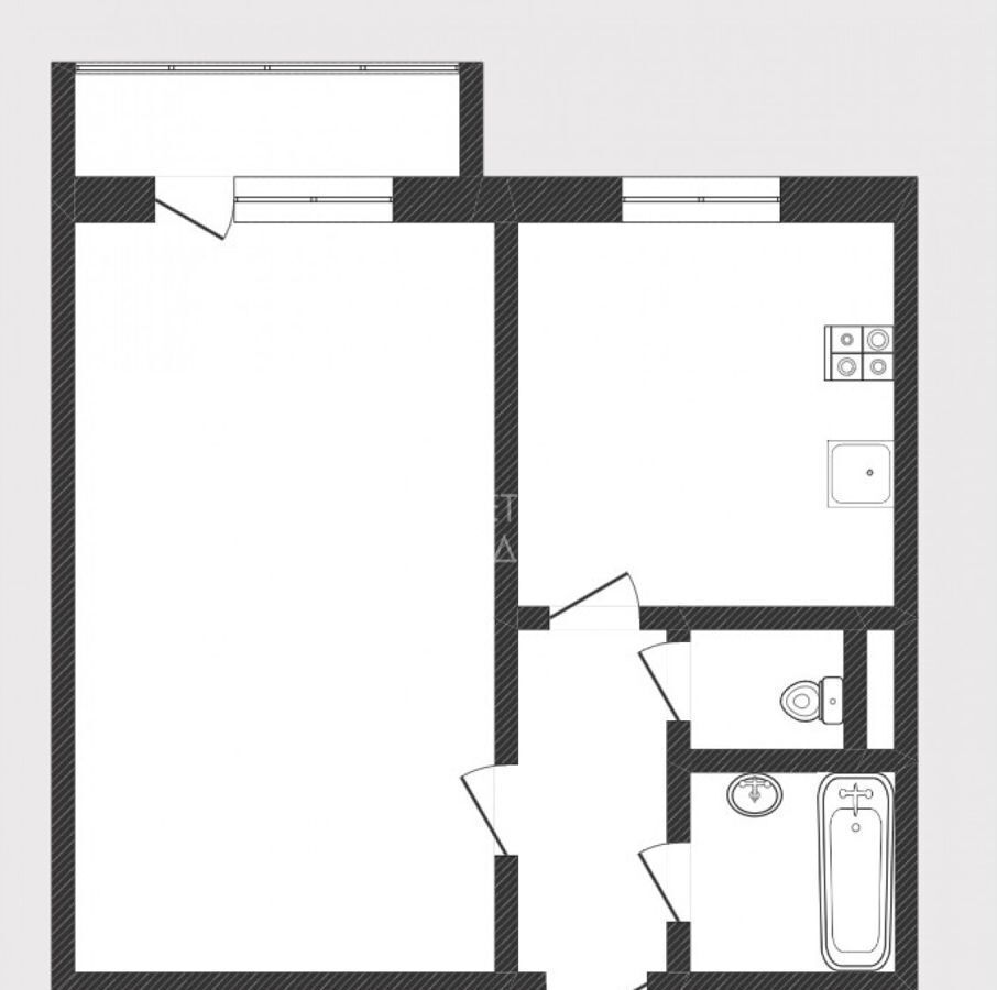 квартира г Тюмень р-н Центральный ул Газовиков 23 фото 24