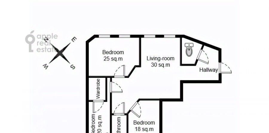 квартира г Москва метро Пражская ул Кировоградская 22к/2 фото 2