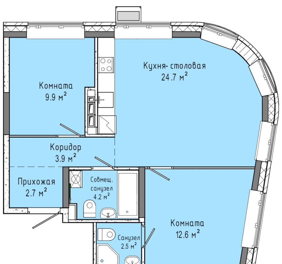 квартира г Ижевск р-н Индустриальный ул Васнецова 11 фото 1