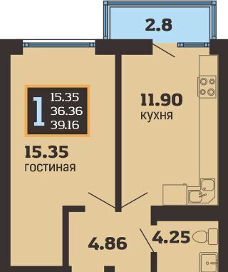 квартира р-н Анапский г Анапа ул Ивана Голубца 147 фото 2