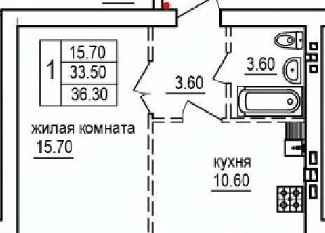 квартира г Саратов п Мирный р-н Кировский фото 1