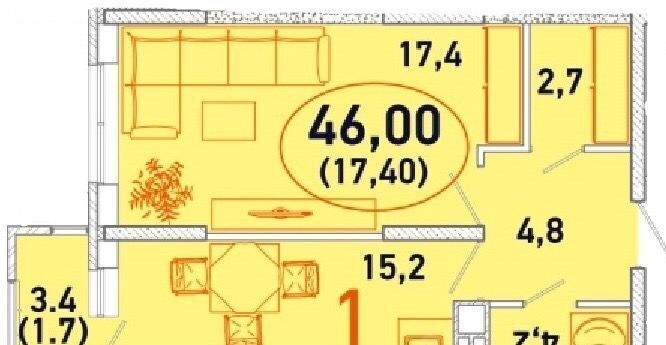 квартира г Геленджик р-н Черёмушки ул Айвазовского 116к/1 Краснодар, Центральный фото 12