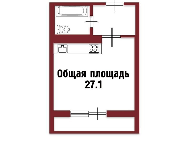 квартира р-н Кировский г Кировск ул Набережная 5 Ломоносовская фото 15