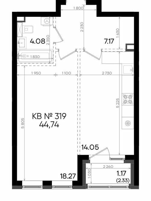 квартира г Казань метро Горки р-н Советский ул Аделя Кутуя 181 фото 1