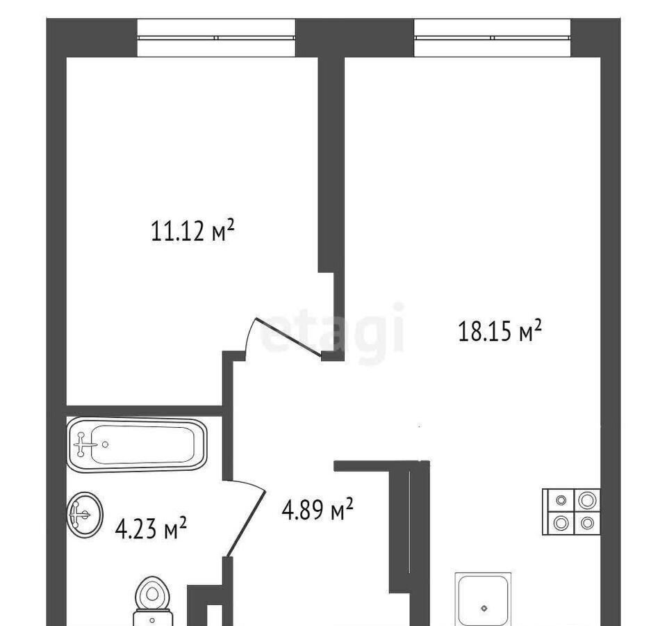 квартира г Тюмень р-н Центральный ул Газовиков 73к/4 фото 20