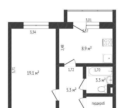 квартира г Калининград р-н Центральный ул Красносельская 18 фото 19