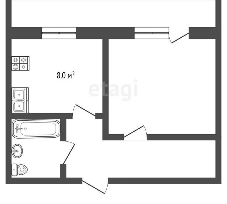 квартира г Чита ул Кастринская 2 фото 17