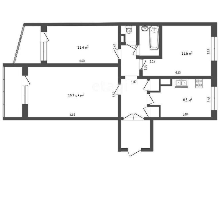 квартира г Краснодар ул им. Мачуги В.Н. 166/2 фото 1