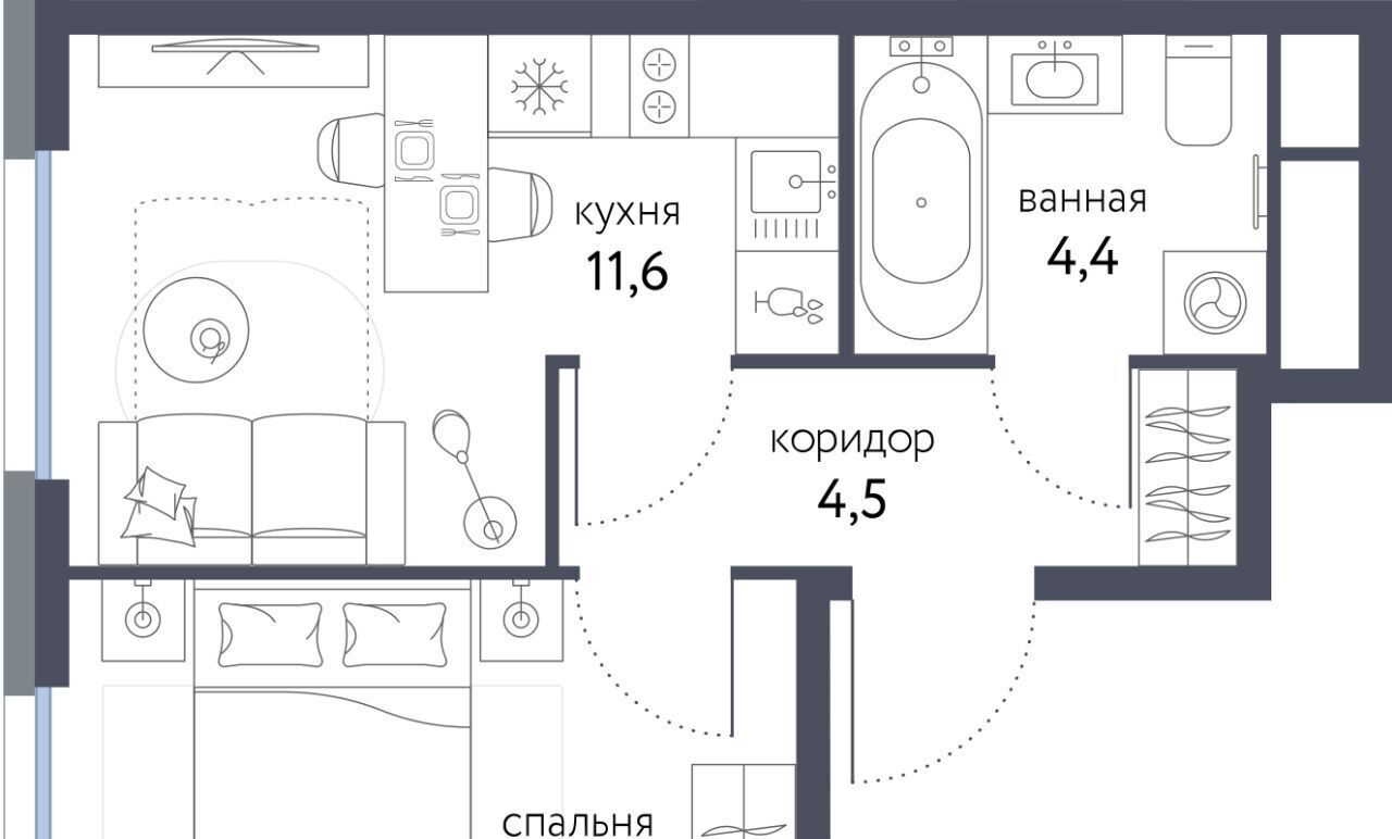 квартира г Москва метро Бульвар Рокоссовского ЖК «Сиреневый парк» муниципальный округ Метрогородок фото 1