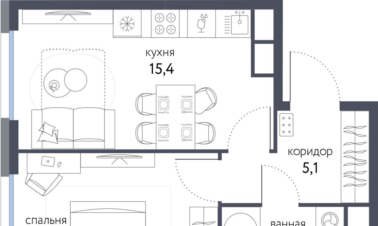 квартира г Москва метро Бульвар Рокоссовского ЖК «Сиреневый парк» муниципальный округ Метрогородок фото 1