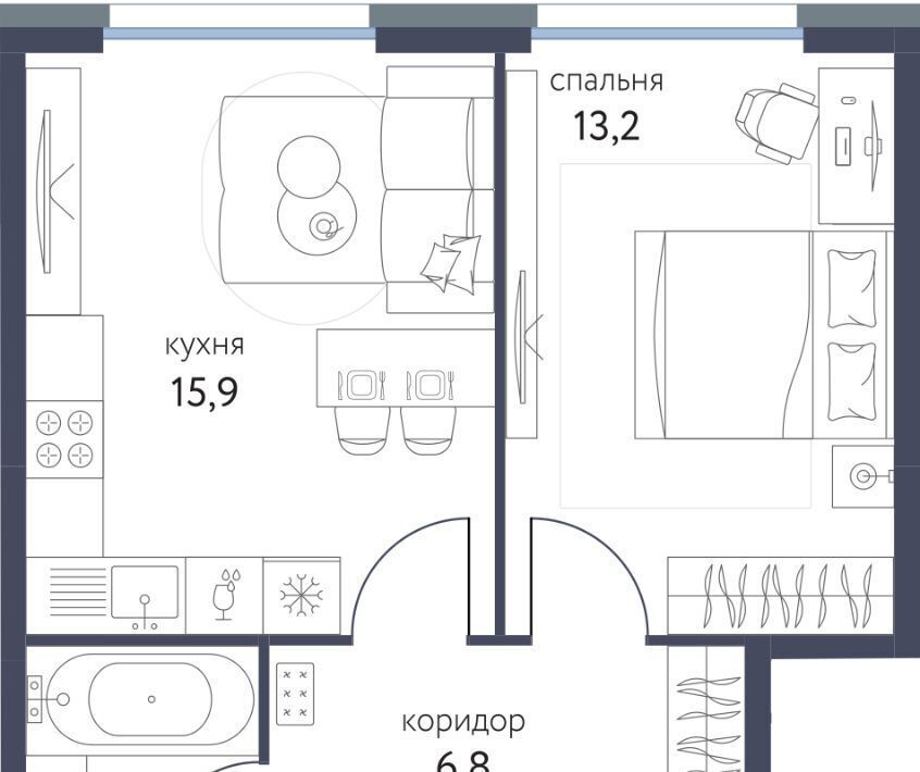 квартира г Москва метро Бульвар Рокоссовского ЖК «Сиреневый парк» фото 1