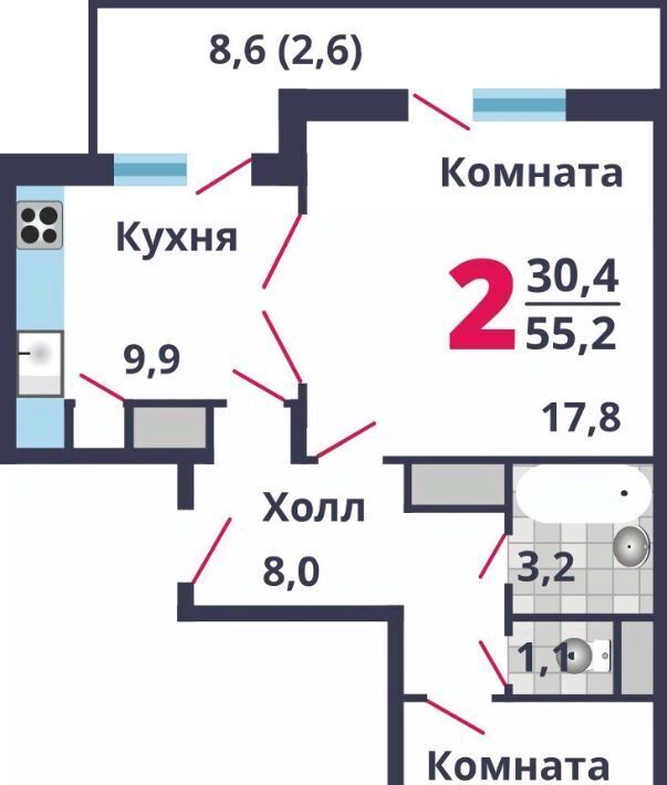 квартира г Лобня ЖК Лобня-Сити к 7, Лобня фото 1