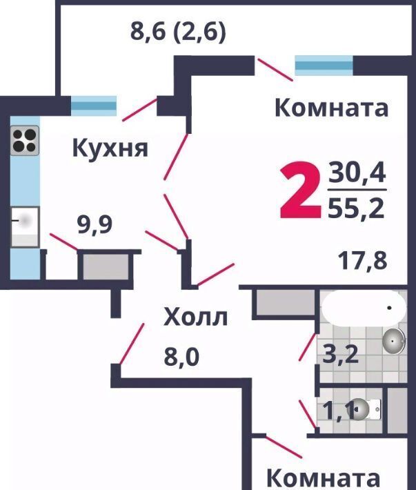 квартира г Лобня ЖК Лобня-Сити к 7, Лобня фото 1