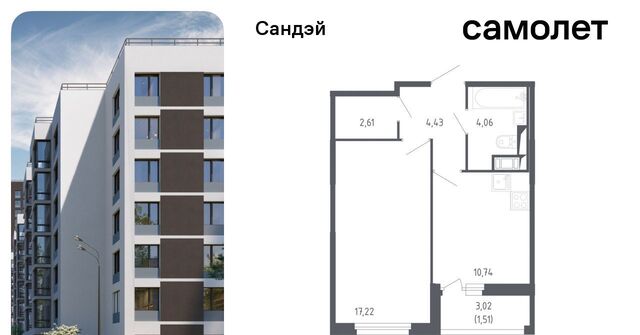 метро Проспект Ветеранов ЖК «Сандэй» 7/3 округ Константиновское фото