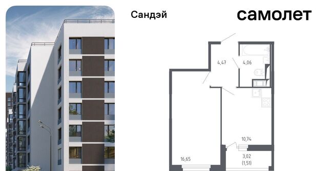 метро Проспект Ветеранов ЖК «Сандэй» 7/3 округ Константиновское фото