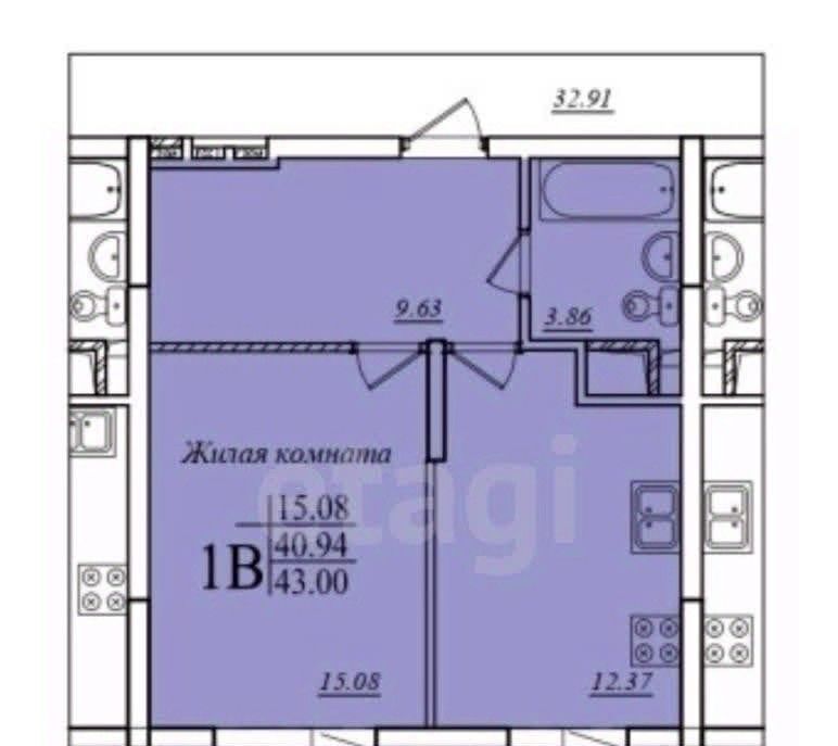 квартира г Казань метро Горки ул Мансура Хасанова 15 фото 2