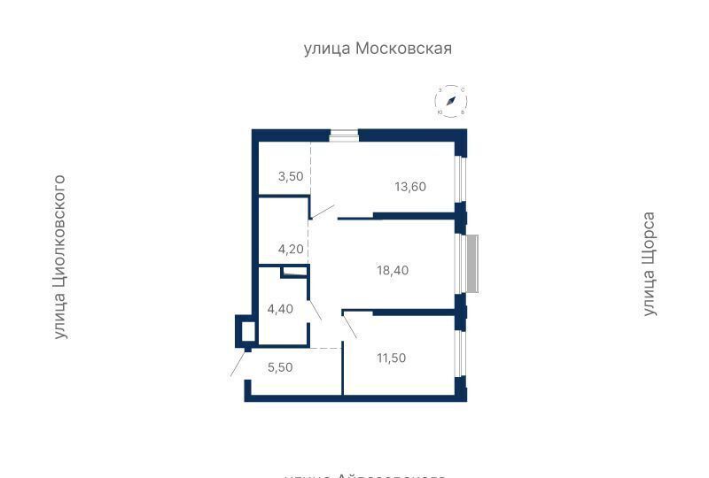 квартира г Екатеринбург р-н Ленинский Чкаловская ул Циолковского 4 фото 1