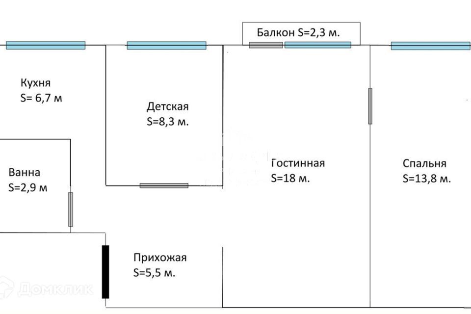 квартира г Калуга ул Степана Разина 43 Калуга городской округ фото 1