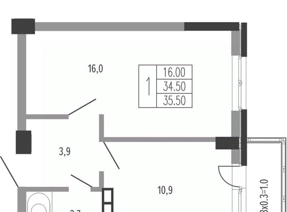 квартира г Краснодар р-н Прикубанский Фестивальный фото 1