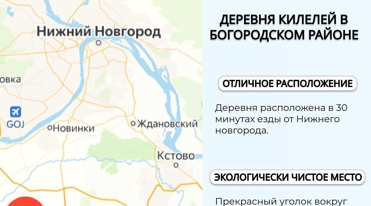 земля р-н Богородский д Килелей фото 3