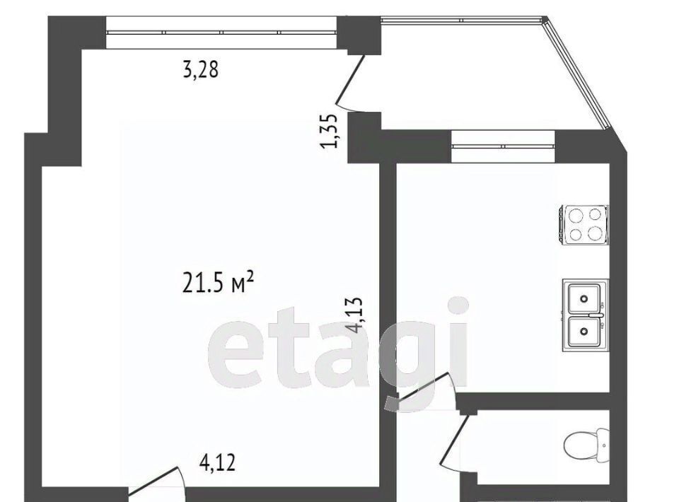 квартира г Сургут пр-кт Мира 17 11А фото 2