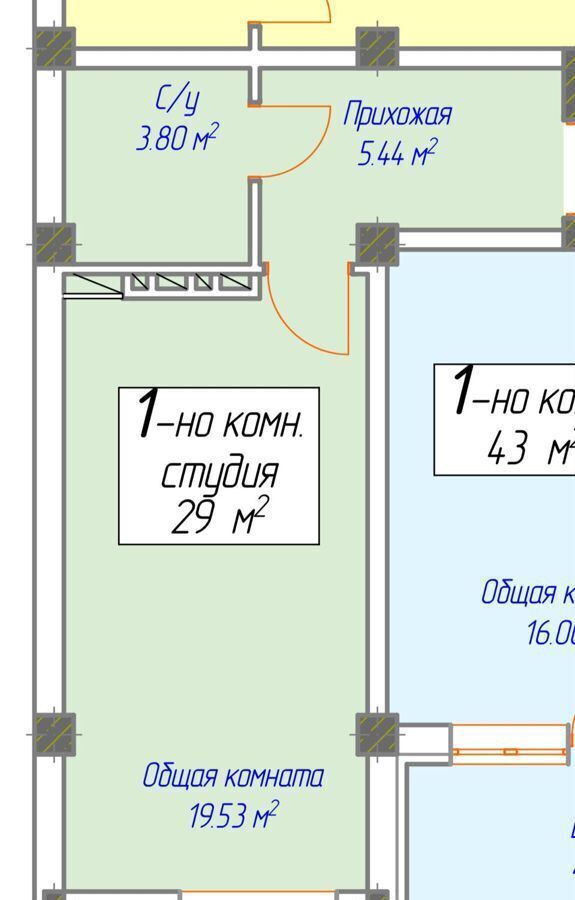 квартира г Махачкала пгт Семендер р-н Кировский 1-я Махачкала пр-кт Казбекова 189 фото 1