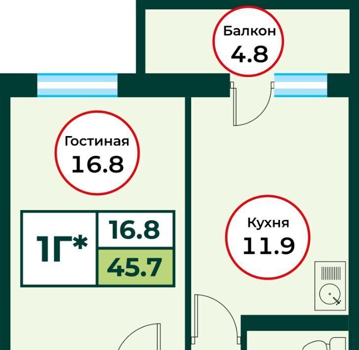 квартира р-н Емельяновский п Солонцы Солонцовский сельсовет фото 1