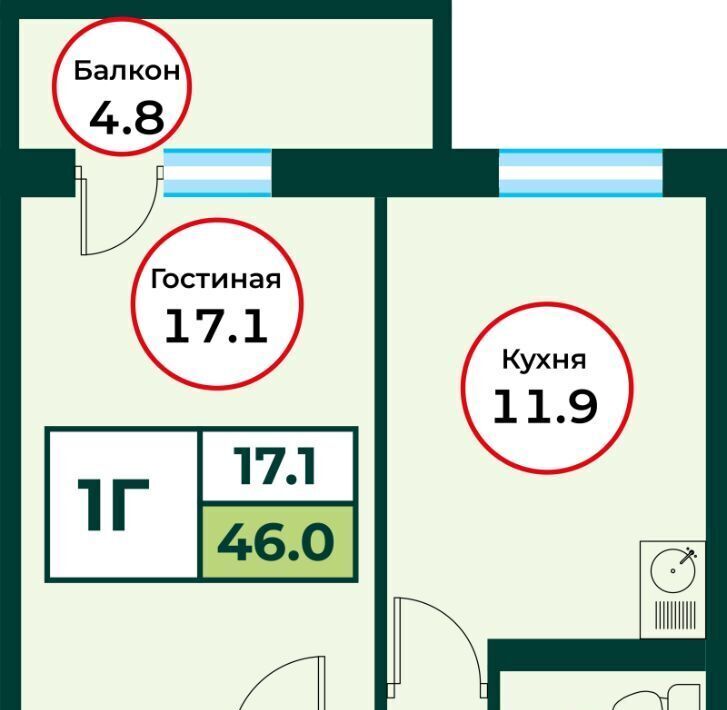 квартира р-н Емельяновский п Солонцы Солонцовский сельсовет фото 1