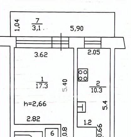 квартира г Казань Авиастроительная ул Лукина 2/15 фото 2