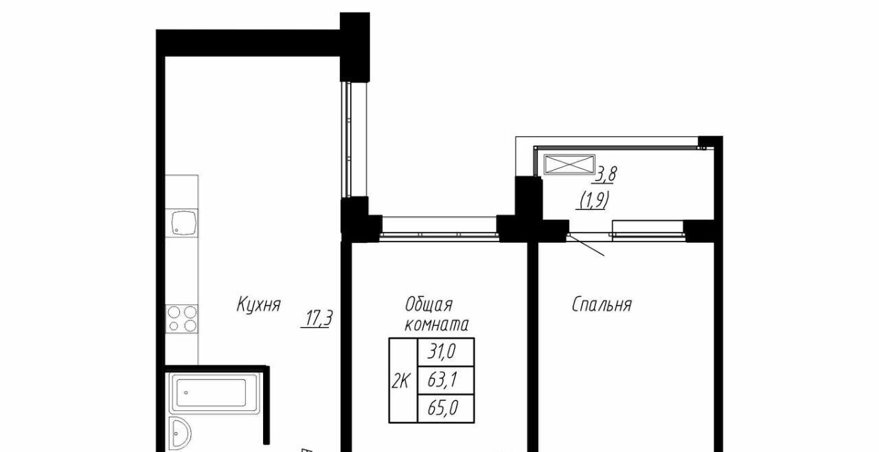 квартира р-н Тосненский п Тельмана ЖК «Сибирь» Рыбацкое фото 1