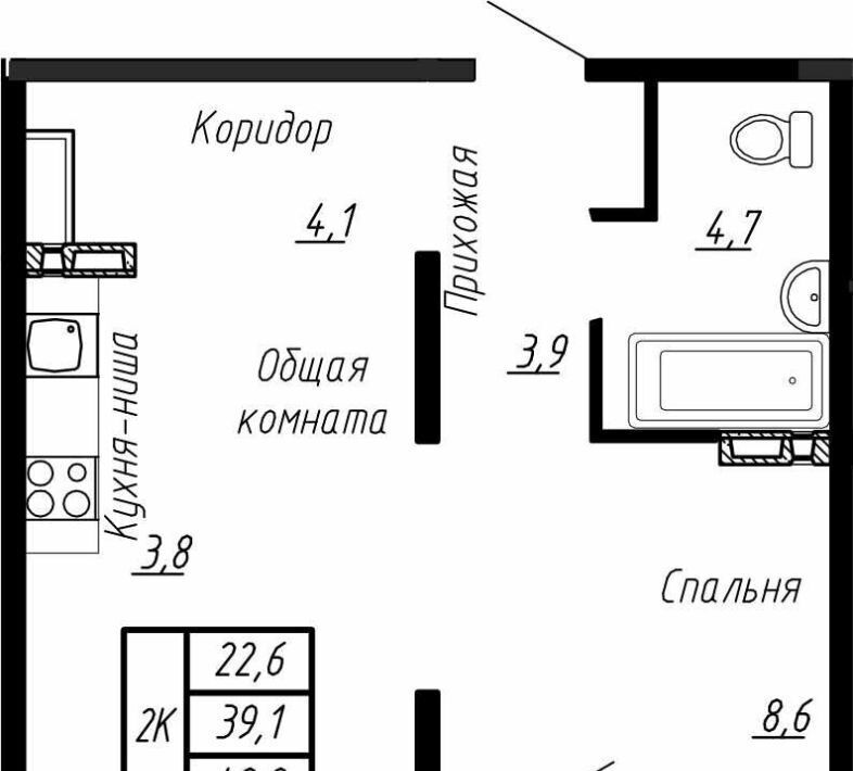 квартира р-н Тосненский п Тельмана ЖК «Сибирь» Рыбацкое фото 1