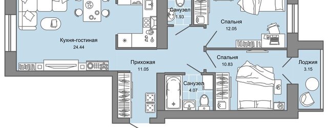 р-н Заволжский ЖК Центрополис 5 Город, Центральный фото