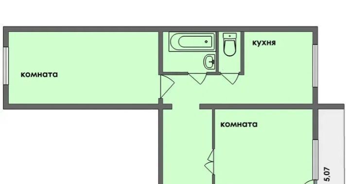 квартира г Челябинск р-н Центральный ул Академика Макеева 11 фото 20