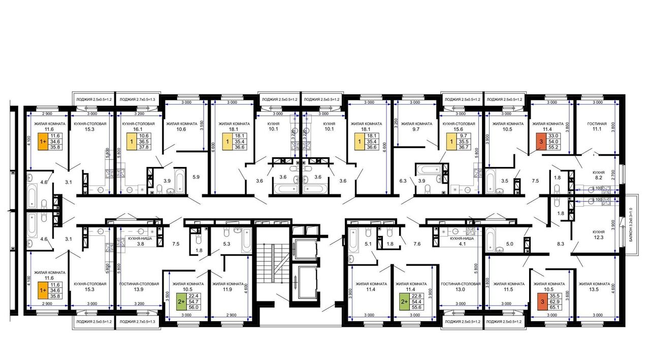 квартира г Краснодар р-н Прикубанский ЖК «Дыхание» фото 2