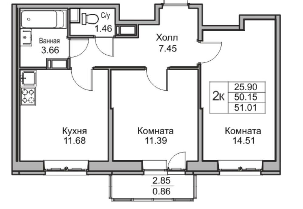 квартира г Санкт-Петербург ул Ивинская 7 Беговая фото 2