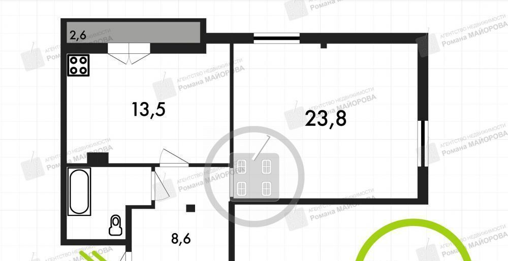 квартира г Калуга р-н Московский ул Инженерная 2/13 фото 14