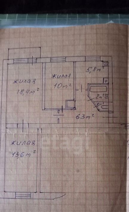 квартира г Калининград р-н Ленинградский ул А.Невского 43а фото 21