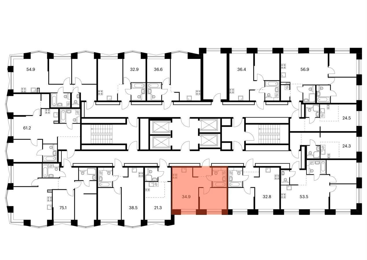 квартира г Москва метро Ховрино ул Ижорская з/у 6/4, корп. 2. 3 фото 2