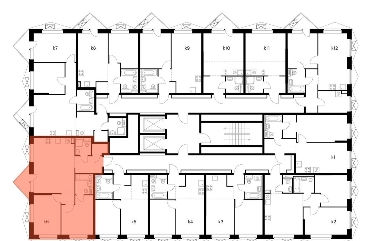 квартира г Москва метро Ховрино ул Ижорская з/у 6/6, корп. 1. 3 фото 2