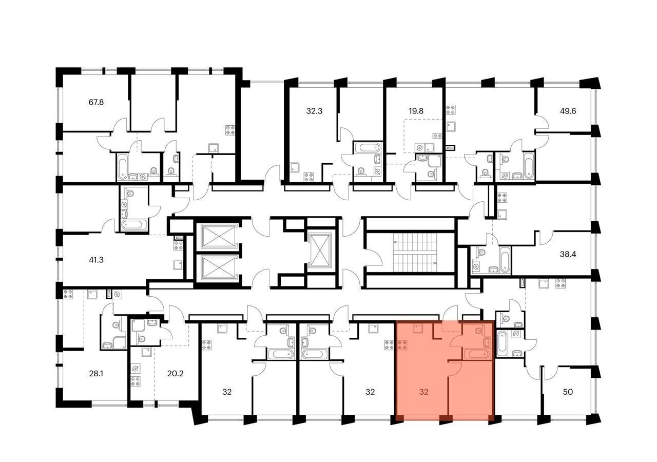 квартира г Москва метро Ховрино ул Ижорская з/у 6/4, корп. 2. 4 фото 2