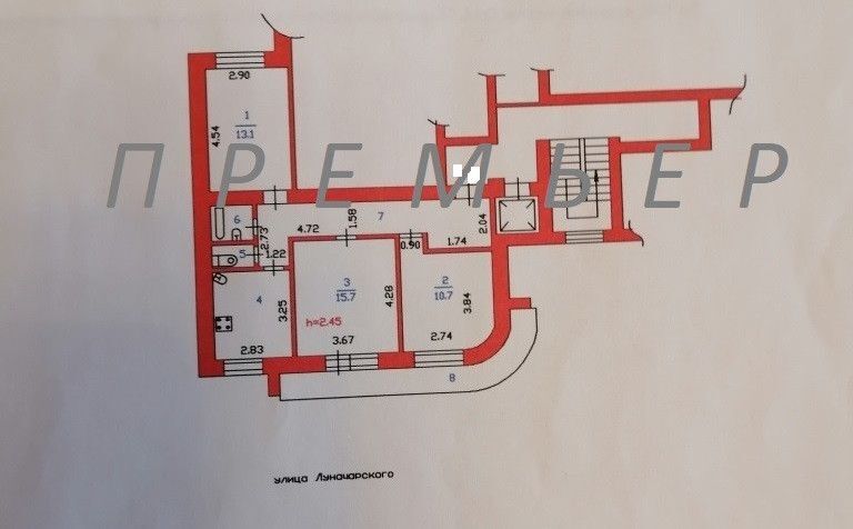 квартира г Пенза р-н Железнодорожный ул Луначарского 46 городской округ Пенза фото 10