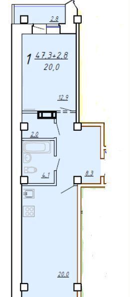 квартира г Абакан ул Тельмана 159 фото 18